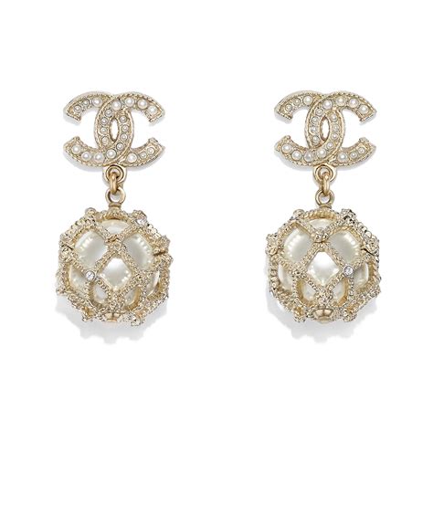 chanel earrings costume jewelry|pre owned Chanel earrings.